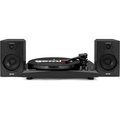 Gemini Belt Drive Turntable Set, 3 Speed Record Player W 2 Speakers BlackBlack TT-900BB